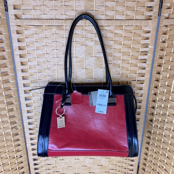 Giani Bernini Handbags - Giani Bernini Red and Black Leather Purse Stunning